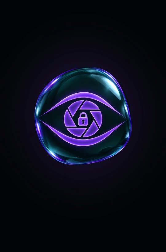 The violet Vault stone with a lock in the eye
