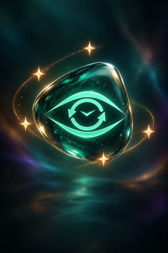 The Spohad stone: an eye with clock hands turning inside